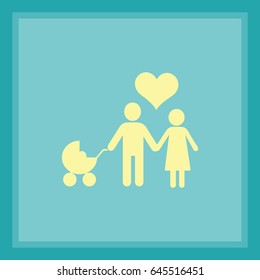 Flat icon family. 