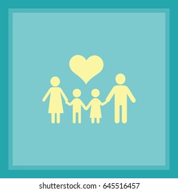 Flat icon family. 