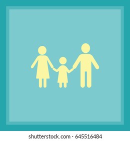 Familia de iconos plana.