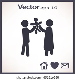 Flat icon family.