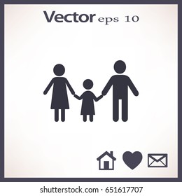 Flat icon family.