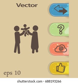 Flat icon family.