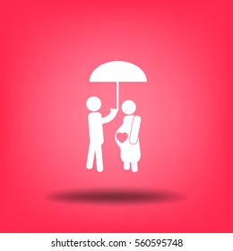 Flat icon family. Under the protection.