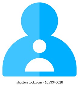 Flat icon of Father and Son, suitable for a part of the house or home icon set