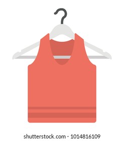 
Flat icon of female top 
