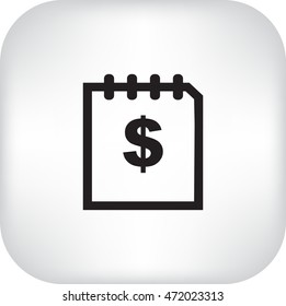 Icono plano. Finanzas.