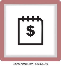 Icono plano. Finanzas.