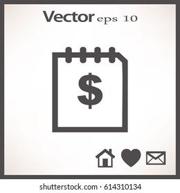 Flat icon. Finance.