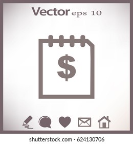 Flat icon. Finance.