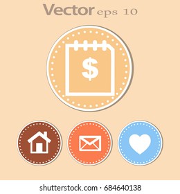 Flat icon. Finance.
