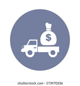 Flat icon. Finance Delivery.
