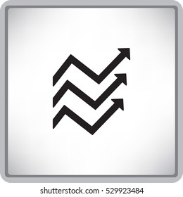 Flat icon. Financial schedule.
