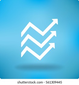 Flat icon. Financial schedule.
