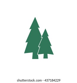flat icon  Fir Trees 