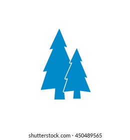 flat icon  Fir Trees 