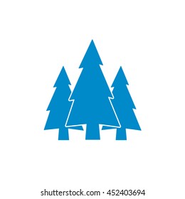 flat icon  Fir Trees 