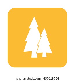 flat icon  Fir Trees 