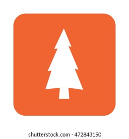 flat icon  Fir Trees 