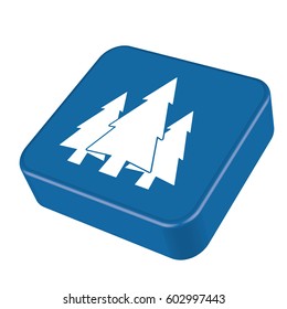 flat icon  Fir Trees 