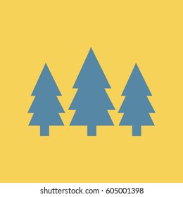 flat icon Fir Trees