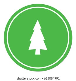 flat icon  Fir Trees 