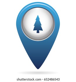 flat icon  Fir Trees 