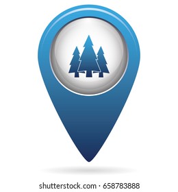 flat icon  Fir Trees 