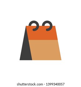 flat icon of the flip calendar. vector illustration