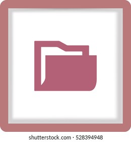 Flat icon of folder