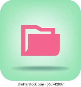 Flat icon of folder