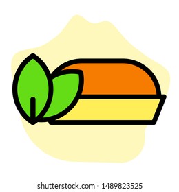 Flat Icon Food Multi Color - Herbal Food 