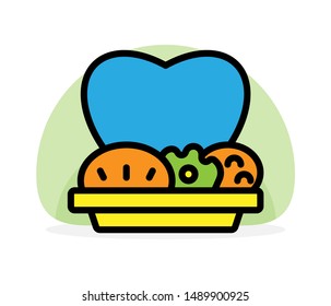 Flat Icon Food Multi Color - Food Lover