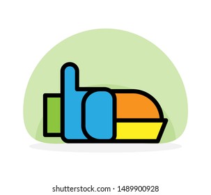 Flat Icon Food Multi Color - Favorite Food