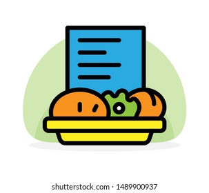 Flat Icon Food Multi Color - Food Story