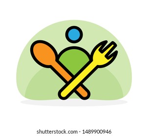 Flat Icon Food Multi Color - 