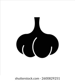 Flat Icon Fresh garlic editable vector, high quality vegetable illustration suitable for food packaging, healthy menu food concept