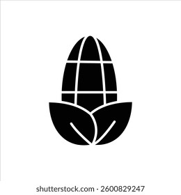 Flat Icon fresh yellow corn on the cob editable vector, high quality vegetable illustration suitable for food packaging, healthy menu food concept