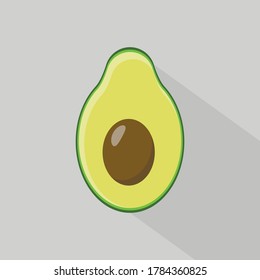 Flat icon fruit isolated on white background. Vector illustration. Eps 10