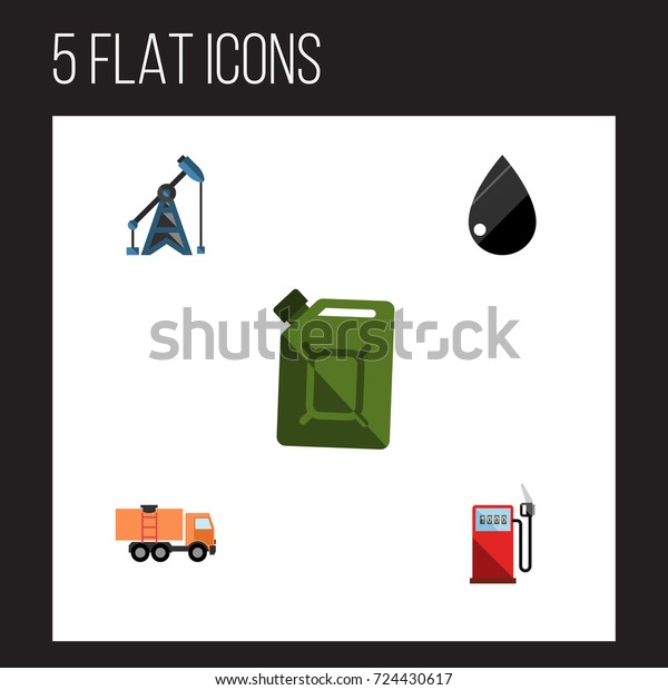 Flat Icon\
Fuel Set Of Petrol, Van, Droplet And Other Vector Objects. Also\
Includes Oil, Lorry, Jerrycan\
Elements.