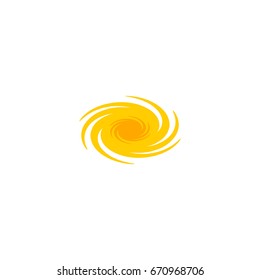 Flat Icon Galaxy Element. Vector Illustration Of Flat Icon Space Isolated On Clean Background. Can Be Used As Galaxy, Space And Cosmos Symbols.