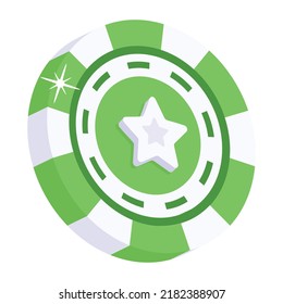 Un icono plano de la moneda de juego está disponible para uso premium  