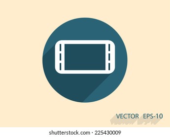 Flat icon of game pad