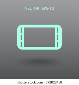 Flat icon of game pad