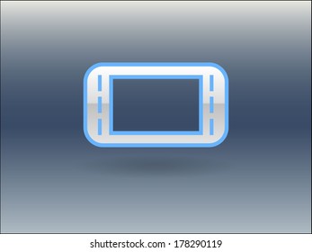 Flat icon of gamepad
