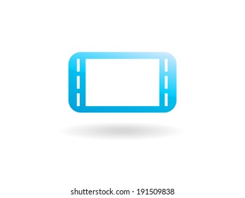 Flat icon of gamepad