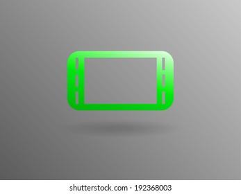 Flat icon of gamepad
