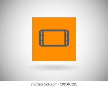 Flat icon of gamepad