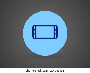 Flat icon of gamepad