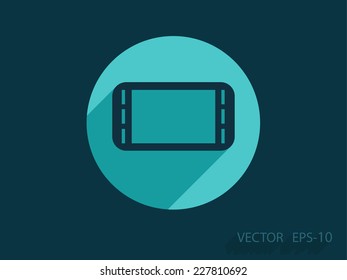Flat icon of gamepad