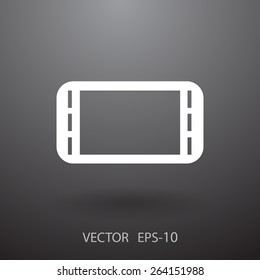 Flat icon of gamepad